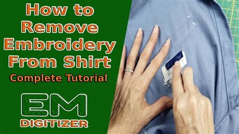 How to Remove Embroidery from Shirt: A Detailed Guide with Multiple Perspectives